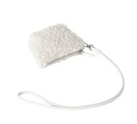 Unique Fashion Portable Small Case with Earphone Compartment Soft Shoulder Bag Cosmetic Essentials Travel Pouches, White, Mass Beauty
