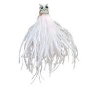 Unique Feather Brooch with Alloy Jewellery, Gift for Coat, Scarf or Sweater in Cold Weather, Safety Badge Lapel, Elegant Feather Brooch, Einheitsgröße, As described