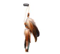 Unique feather tassel wig long headband, suitable for casual and party looks for women who embrace the bohemian atmosphere