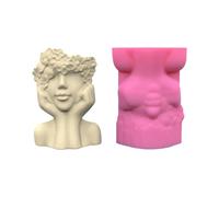 Unique Figure Molds Craft Vase Moulds Artistic Human Figure Shape Silicone Planter Molds Suitable for Flower Vase Planter