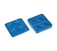 Unique Fish Shape Ice Tray Food Grade Silicone Maker Mold Maker for Cocktails Whiskeys Soups Ice Trays for Freezers Easily Release