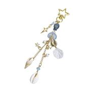 Unique Fish Shell Windchime Chain With Beads Colorful Beaded Phone Charm Jewelry For Fashionable Earphone Case Theme Jewelry Gift