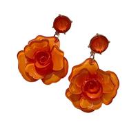 Unique Floral Drop Earrings Jewelry Sophisticated Rose Dangle Earrings Portable Drop Ear Studs For Various Occasions