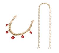 Unique Flower Strawberry Heart Designs Bag Accessory Chain Decoration Adds A Touch of Romance to Your Handbag