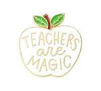 Unique Fruit Pin for Teacher Appreciation Zinc Alloy Brooch Lightweight Thank You Teacher Pin Teachers Gifts Fruit Badge Education Themed Brooch
