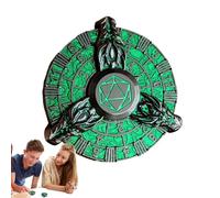 Unique Game Dice, Metal Dice - Polyhedral Portable Dragon Dice Set | Zinc Alloy Shaker Toys, Retro Gear Wheel, Roulette Spinner for Game