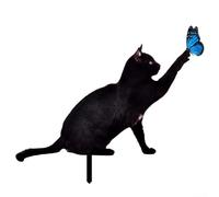 Unique Garden Decoration Acrylic Cat Sculpture as a Bird Deterrent in Your Lawn (A)