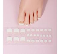 Unique Gel Toe Nails Art Stickers Professional Pedicure At Home And Salon Nails Wraps For Toes LED Cured Lamp Required