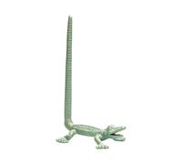 Unique Gharial Plan Wrought Iron Tissue Holder Decorative Sculpture for Bathroom Kitchen Home Deck Stable Heavy Sustainable Gifts Wrought Iron Gharial Molded Tissue Holder