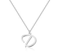 Unique Gift Idea for Women: Personalized Initial Necklace with Handwritten Letter Script Font Pendant, Stainless Steel Monogrammed Jewelry for Anniversary, Birthday, Christmas, Mother Day, Graduation