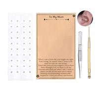 Unique Gifts for Mom, Ear Seeds Acupuncture Kit, Acupressure with Ears Seed for Balance & Wellness, Gifts for Women and Mom Who Have Everything (Silver Beads 100pcs)
