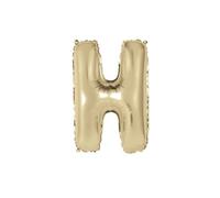 Unique Gold Letter H Shaped Foil Balloon 14"
