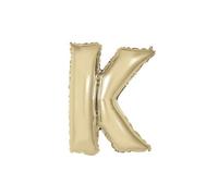 Unique Gold Letter K Shaped Foil Balloon 14"