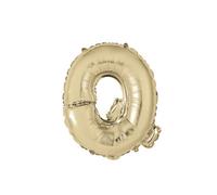 Unique Gold Letter Q Shaped Foil Balloon 14"