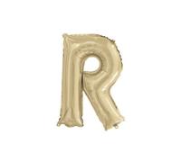 Unique Gold Letter R Shaped Foil Balloon 14"