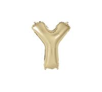 Unique Gold Letter Y Shaped Foil Balloon 14"