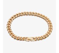 Unique Gold Tone Matte Curb Chain Bracelet LAB-202/21CM