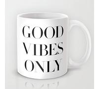 Unique Good Vibes Only Coffee Mug Idea 11 OZ Ceramic Coffee Mug Great Novelty Gift