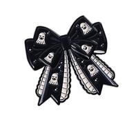 Unique Gothic Bat Specters Brooch Halloween Party Accessory Drip Oil Pin Jewelry Women and Men Gothic Bowknot Brooch for Clothing