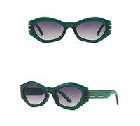Unique Green Sunglasses For Women Fashion Luxury Bold Butterfly Shaped Sun Glasses Jelly Color Shades For Women (Green Gray,One Size)