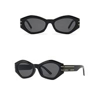 Unique Green Sunglasses For Women Fashion Luxury Bold Butterfly Shaped Sun Glasses Jelly Color Shades For Women (Black Gray,One Size)