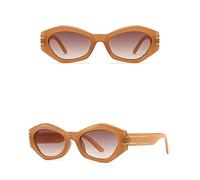 Unique Green Sunglasses For Women Fashion Luxury Bold Butterfly Shaped Sun Glasses Jelly Color Shades For Women (Tea Tea,One Size)