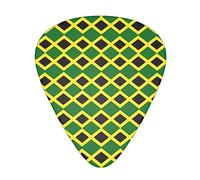 Unique Guitar pick Thin, Medium, Heavy & Extra Heavy Presented Fashion Guitar Picks for Acoustic and Electric Guitar (jamaica jamaican flag)