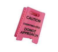 Unique Hair Accessory Caution Overstimulated Design Barrettes for Adding Fun to Outfit Fashion Ponytail Holder Funny Hair Barrettes