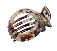 Unique Hair Claw Clip Large Brown Adornment Elegant Wide Ornamentation