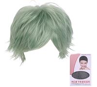 Unique Hair Color Hairpiece Curly Hair Full Head For Halloween Wear Show Small Face East To Adjust