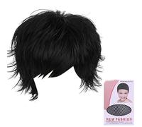 Unique Hair Color Hairpiece Curly Hair Full Head For Halloween Wear Show Small Face East To Adjust