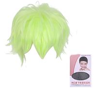 Unique Hair Color Hairpiece Curly Hair Full Head For Halloween Wear Show Small Face East To Adjust