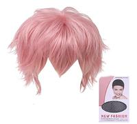 Unique Hair Color Hairpiece Curly Hair Full Head For Halloween Wear Show Small Face East To Adjust