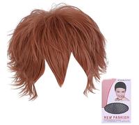Unique Hair Color Hairpiece Curly Hair Full Head For Halloween Wear Show Small Face East To Adjust Short Wigs For Women