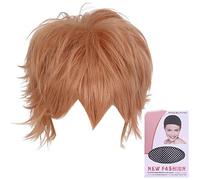 Unique Hair Color Hairpiece Curly Hair Full Head For Halloween Wear Show Small Face East To Adjust Short Wigs For Women