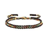 Unique Handmade Adjustable Good Luck Red String Braided Bracelet Girls Ladies Men's Rose Jewelry Set (BW2, One Size)