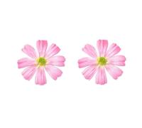 Unique Handmade Bohemian Large Daisy Flower Stud Earrings Fabric floral Stud Earrings For Women Statement Wedding Holiday Jewelry Gifts, Zinc, No Gemstone