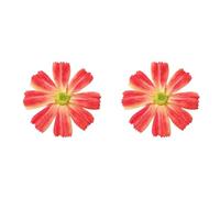 Unique Handmade Bohemian Large Daisy Flower Stud Earrings Fabric floral Stud Earrings For Women Statement Wedding Holiday Jewelry Gifts, Zinc, No Gemstone