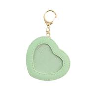 Unique Heart Badge Holder Keychain Anime Pin PU Leather Protector Bag For Trendsetters And Creative Individuals Protector Bag Gift