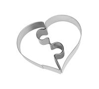 Unique Heart Cookie Molds Household Stainless Steel Biscuits Cutting Baking Tool for Weddings and Celebration Puzzle Cookie Cutter
