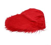 Unique Heart Shaped Carpet for Kids Room, Soft and Comfortable Non Slip Floor Mat (red)