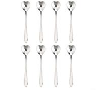 Unique Heart Shaped Coffee Spoons for Elegant Table Settings, Crafted from Stainless Steel (silver)