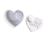 Unique Heart Silicones Molds Shape Aromatic for Enthusiasts and Home Decoration Shape Tea Light Holders