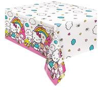 Unique Hello Kitty & Friends Plastic Tablecloth, Short Fold, Rectangular, 54" x 84", 1 Piece, Perfect for Birthdays and Sanrio Theme Parties