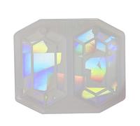 Unique Hexagon Mold Sturdy Rainbow Lights Silicone with Hole Hexagon Keychain Pendant Epoxy Unique Keychain Charm Molds