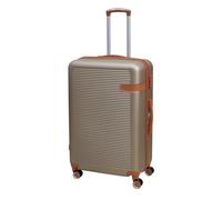 UNIQUE HOME LIVING 28" Large Suitcase, Expandable Travel Suitcase with 4 Dual Spinner Wheels, Hard Shell ABS Hand Luggage Travel Trolley Case with Lock, Lightweight, Durable, Champagne, 109L