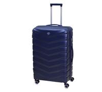 UNIQUE HOME LIVING 28" Large Suitcase, Expandable Travel Suitcase with 4 Dual Spinner Wheels, Hard Shell ABS Hand Luggage Travel Trolley Case with Lock, Lightweight, Durable, Dark Blue, 109L