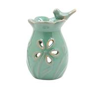 UNIQUE HOME LIVING Ceramic Oil Burner Aroma Diffuser Essential Oil Burner with Tealight Holder, Bird Aromatherapy Wax Melt Warmer for Spa, Home Fragrance, Office, Bedroom, Relaxation Spaces, Green