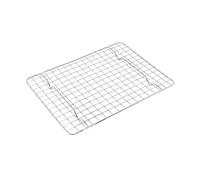 UNIQUE HOME LIVING Cooling Rack, Stainless Steel Wire Rack for Roasting, Grilling, Cooking and Drying for Cake/Pizza/Meat, Baking Tray Kitchen Catering Accessory, 1/2 Pan Grill - 25.5 x 19cm