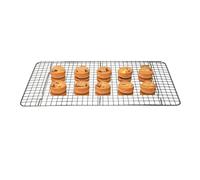 UNIQUE HOME LIVING Cooling Rack, Stainless Steel Wire Rack for Roasting, Grilling, Cooking and Drying for Cake/Pizza/Meat, Baking Tray Kitchen Catering Accessory, 1/1 Pan Grill - 45.5 x 25.5cm
